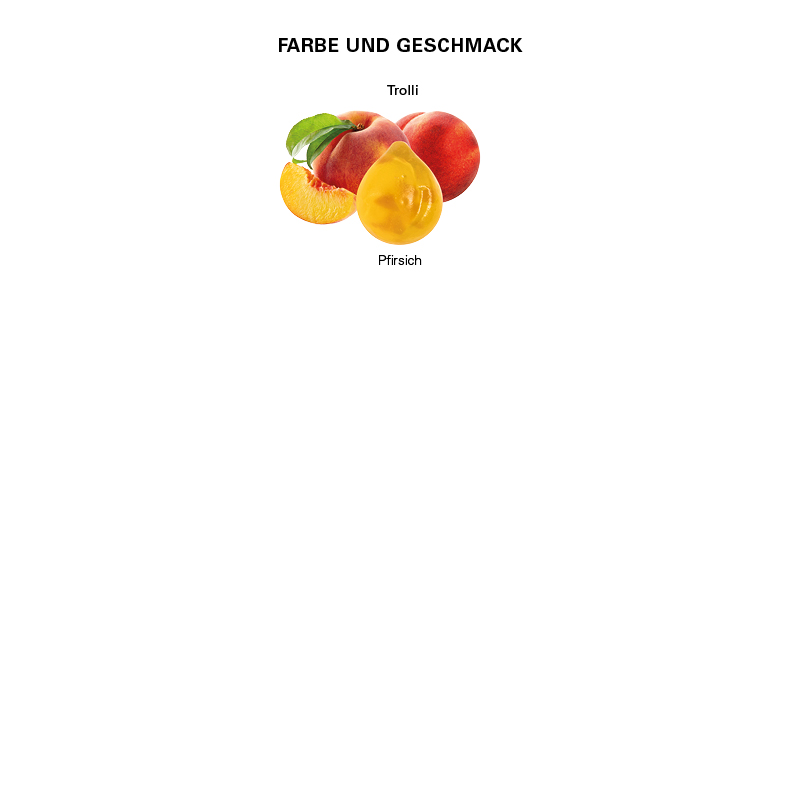 Minitüte, 15 g, Folie transparent, Trolli Vitamin Fruchtgummi