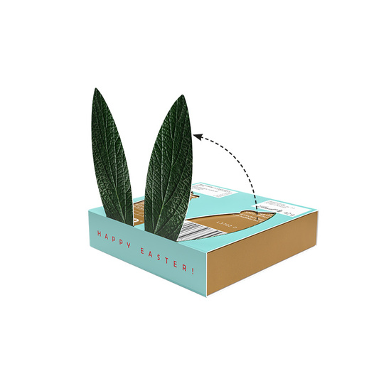 Lindt Präsent im Werbeschuber, Kleine Kostbarkeiten Goldhase