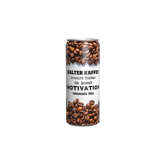 Getränkedose 250ml Eiskaffee, Sleeve-Folie weiß
