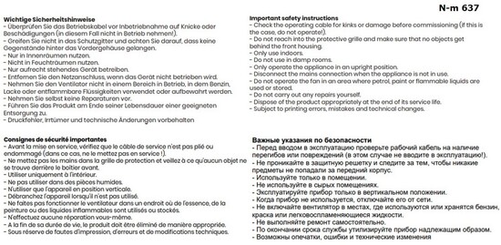 Tischventilator weiß