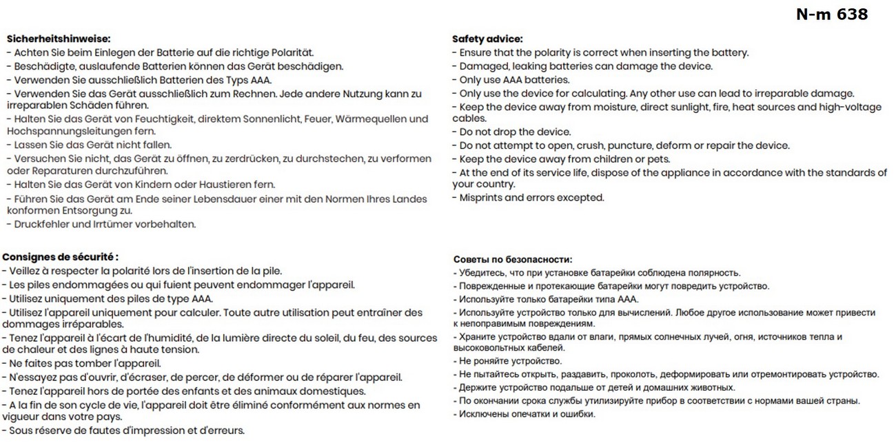 TIMELESS Tischrechner