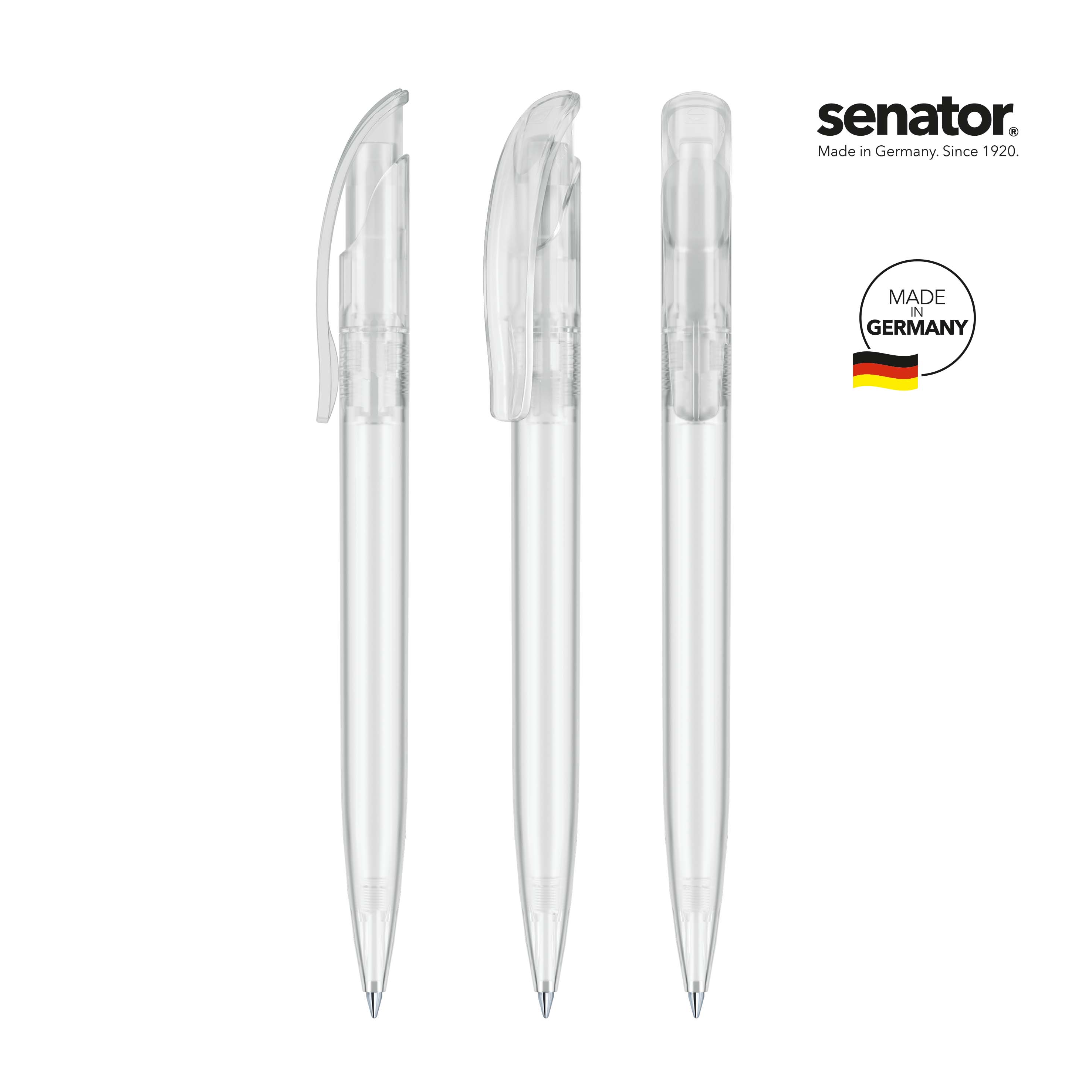 senator Challenger Frosted  Druckkugelschreiber