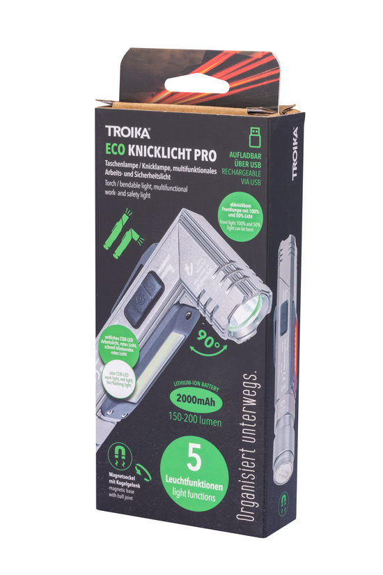 TROIKA Taschenlampe ECO KNICKLICHT PRO