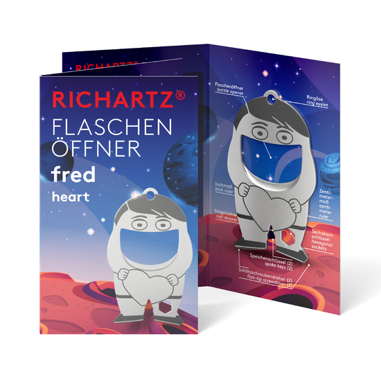 RICHARTZ® FLASCHENÖFFNER fred heart