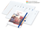 Buchkalender Match-Hybrid White Bestseller A4, Cover-Star matt, mittelblau