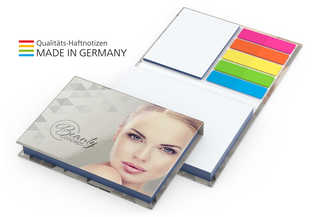 Kombi-Set Prag  White Bestseller Bookcover gloss-individuell, Farbschnitt blau