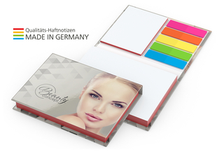 Kombi-Set Prag White Bestseller Bookcover matt-individuell, Farbschnitt rot