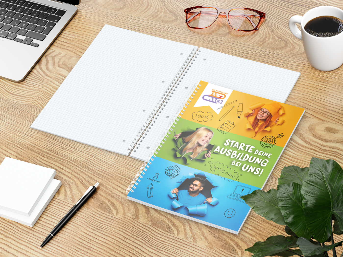 Collegeblock Wire-O A4 Bestseller, 80 Blatt