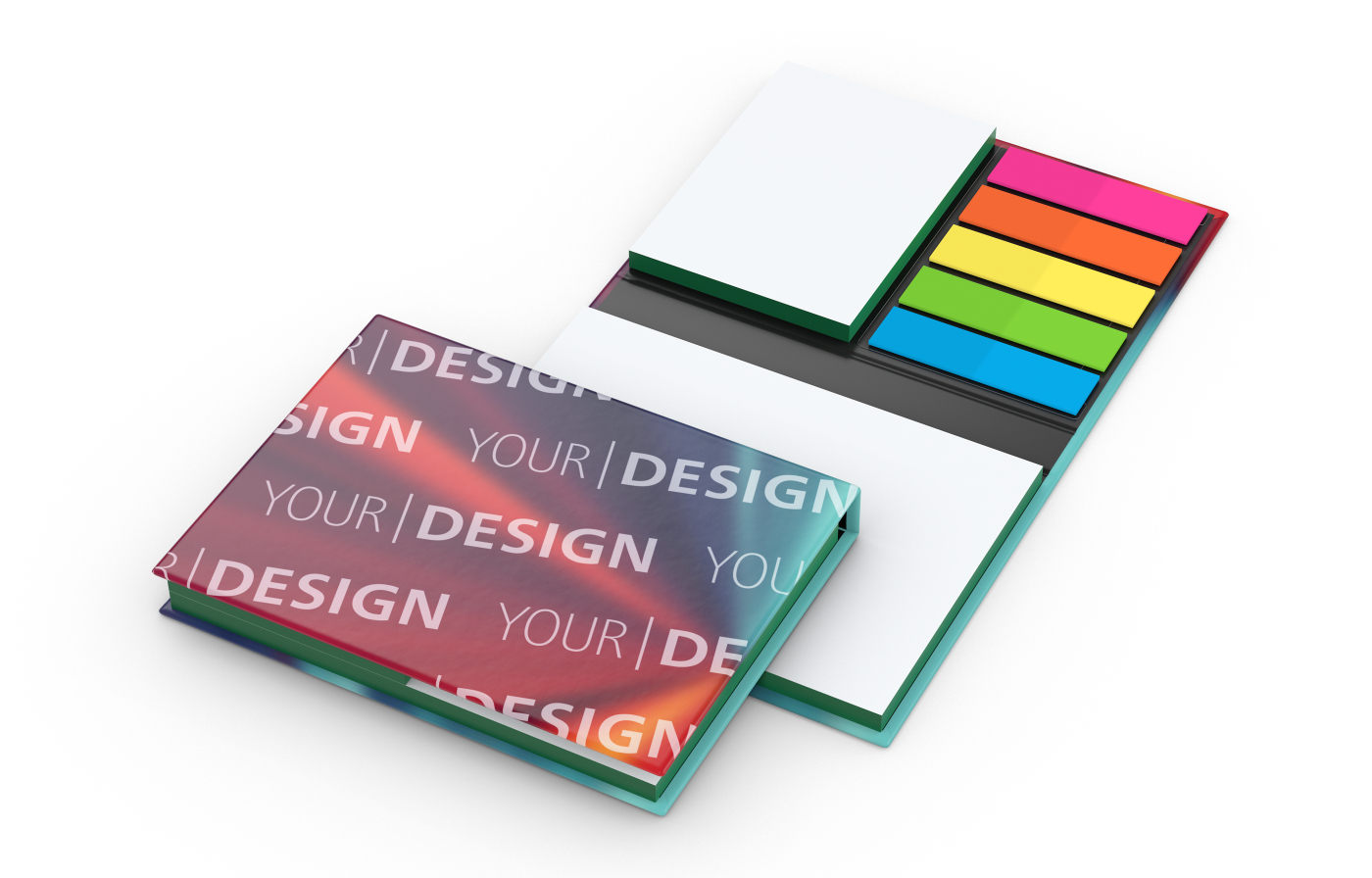 Haftnotiz-Set London Bookcover White Bestseller, 50/50 Blatt, Farbschnitt