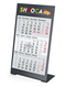 Tischkalender Desktop 3 Color Bestseller, 1 Jahr, anthrazit