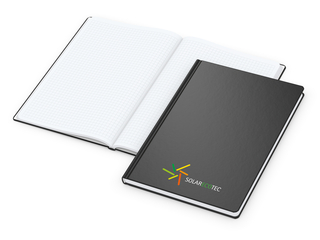 Notizbuch Easy-Book Basic Bestseller, Large, schwarz inkl. Siebdruck-Digital