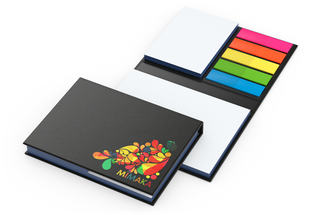 Haftnotiz-Set London Bookcover White Bestseller, matt-individuell, Farbschnitt blau