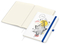 Notizbuch Match-Book Creme Bestseller, A4, Natura, individuell, mittelblau