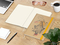 Notizbuch Match-Book Creme Bestseller, A4, Natura, braun-individuell, gelb