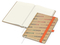 Notizbuch Match-Book Creme Bestseller, A5, Natura, braun-individuell, orange