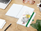 Notizbuch Match-Book White Bestseller, A5, Natura, individuell, grün