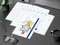 Wochenplaner Match-Hybrid White Bestseller, A4, Natura individuell, mittelblau