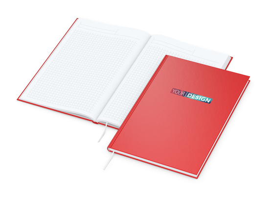 Notizbuch Note-Book Bestseller, A4, matt-rot