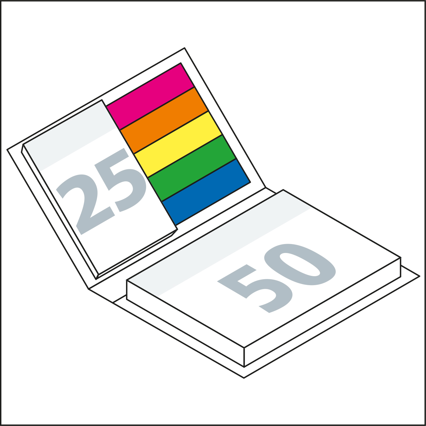 Haftnotiz-Set Oslo Softcover Individuell Bestseller, gloss-individuell