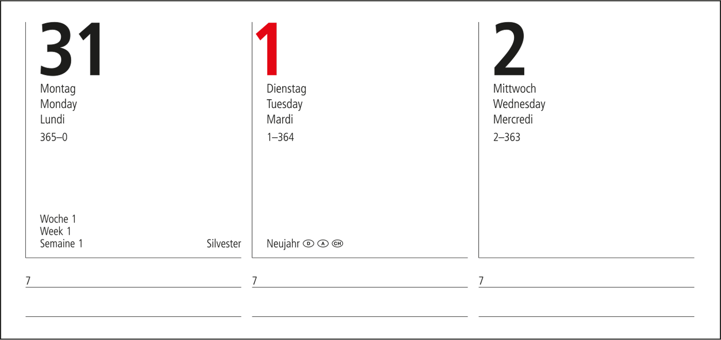 Wochenkalender Prestige-Flexx Bestseller inkl. Kupferprägung