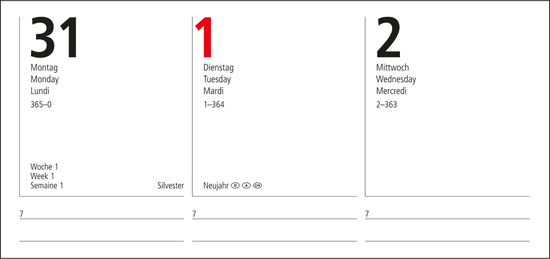 Wochenkalender Prestige-Flexx Bestseller inkl. Kupferprägung