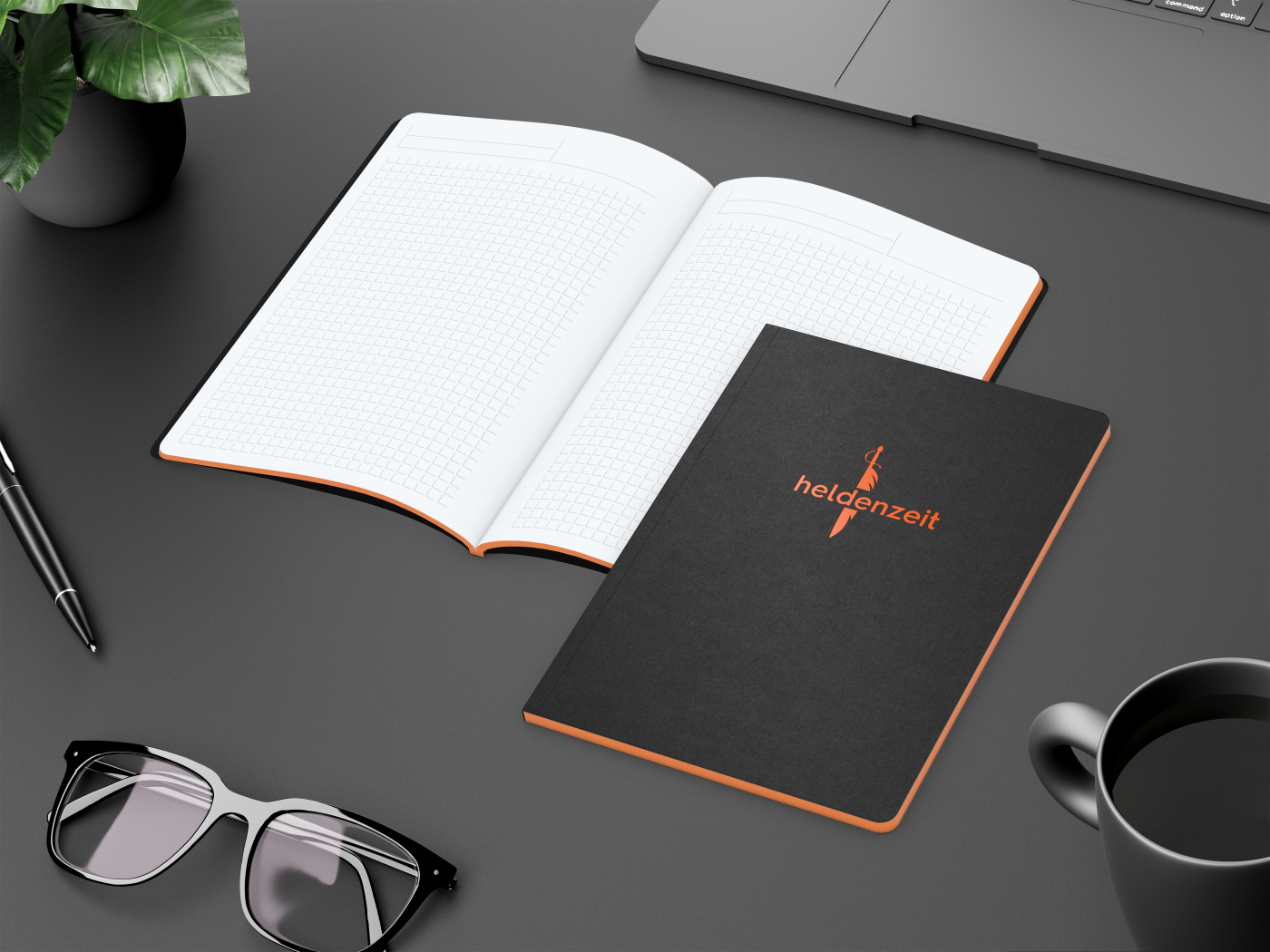 Notizbuch Tablet-Book Slim Bestseller, A5, orange