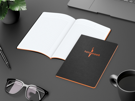 Notizbuch Tablet-Book Slim Bestseller, A5, orange