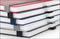 Notizbuch Vision-Book Creme Bestseller, A5, rot inkl. Silberprägung