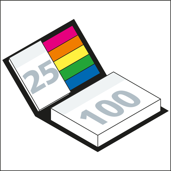 Haftnotiz-Set Wien Bookcover Individuell Bestseller, gloss-individuell