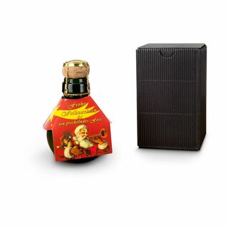 Geschenkartikel / Präsentartikel: Kleinste Sektflasche: Weihnachtsgruß 2K1378