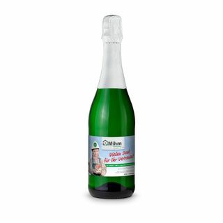 Sekt Cuvée - Flasche grün - Kapselfarbe Weiß, 0,75 l 2K1902c