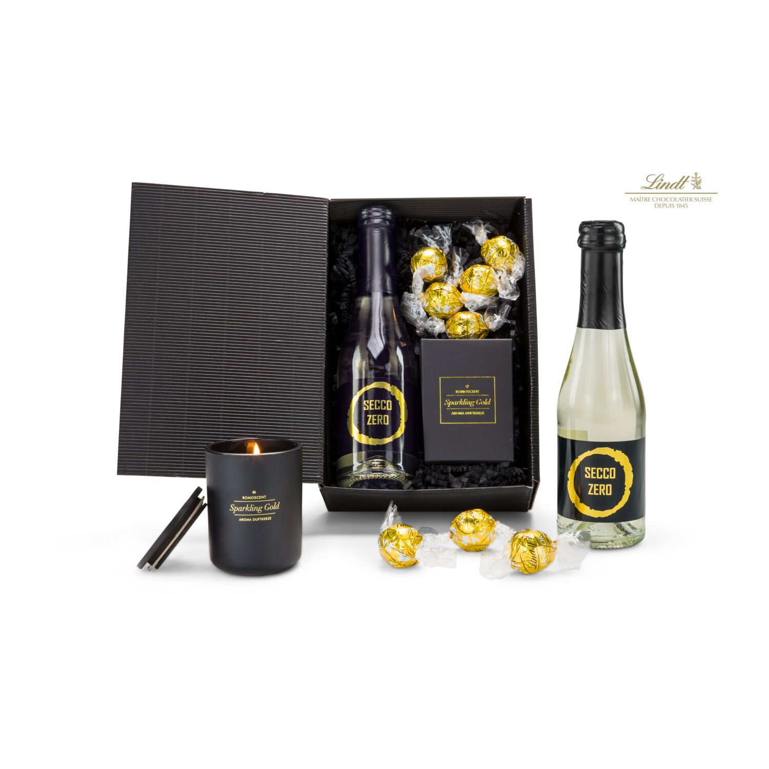 Geschenkset / Präsenteset: Schwarz-Goldene Momente 2K2058