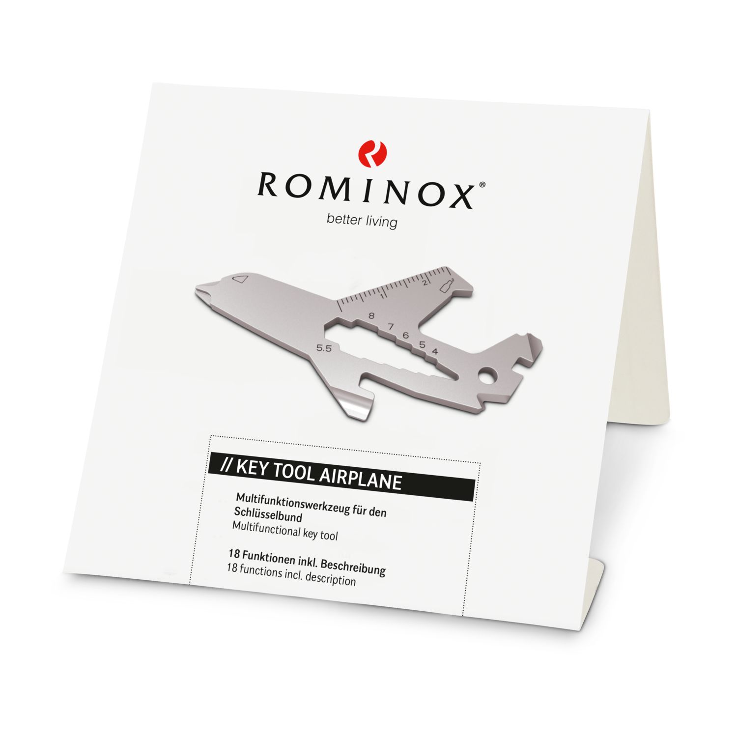 ROMINOX® Key Tool Airplane (18 Funktionen) Große Helden 2K2106g
