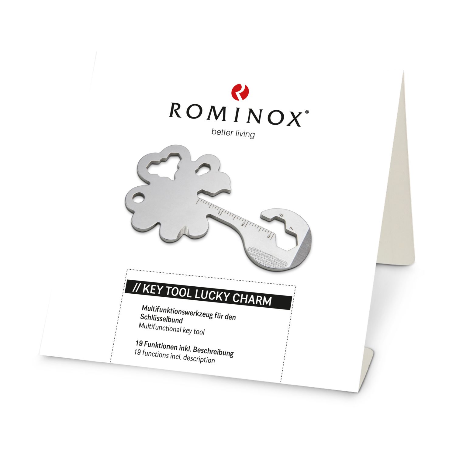 ROMINOX® Key Tool Lucky Charm (19 Funktionen) Viel Glück 2K2109m