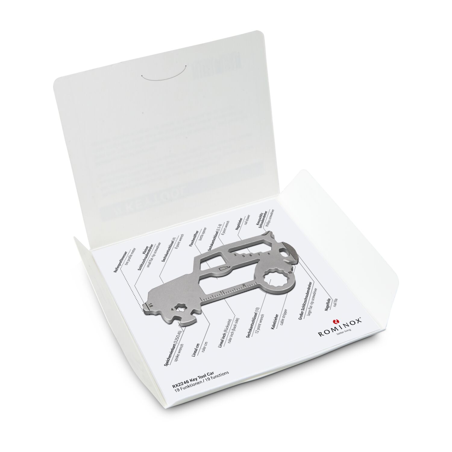 ROMINOX® Key Tool SUV (19 Funktionen) Frohe Weihnachten 2K2201e