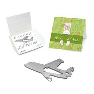 ROMINOX® Key Tool Airplane (18 Funktionen) Frohe Ostern Hase 2K2202g