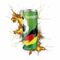 Promo Energy - Energy drink zur Fußball Europameisterschaft 2024 - FB-Etikett Soft-Touch, 250 ml 2P012HSf