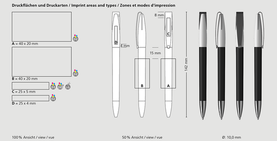Klio-Eterna - Cobra softtouch MMn - Drehkugelschreiber