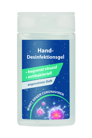 Hand-Desinfektionsgel in 50 ml Flasche