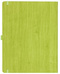 Notizbuch Style Large im Format 19x25cm, Inhalt blanco, Einband Woody in der Farbe Lime