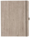 Notizbuch Style Large im Format 19x25cm, Inhalt blanco, Einband Woody in der Farbe Sludge