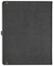 Notizbuch Style Large im Format 19x25cm, Inhalt kariert, Einband Slinky in der Farbe Dark Grey