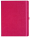 Notizbuch Style Large im Format 19x25cm, Inhalt kariert, Einband Slinky in der Farbe Pink