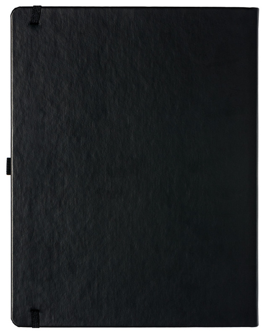 Notizbuch Style Large im Format 19x25cm, Inhalt liniert, Einband Slinky in der Farbe Black
