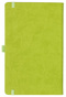 Notizbuch Style Medium im Format 13x21cm, Inhalt blanco, Einband Slinky in der Farbe Lime