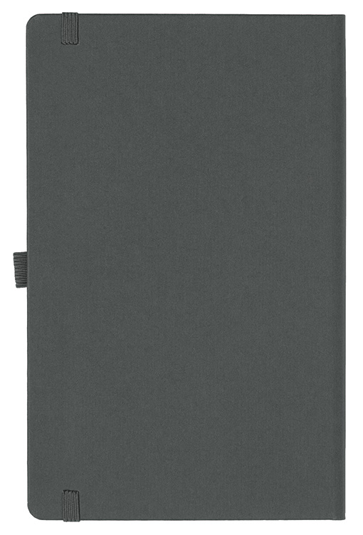 Notizbuch Style Medium im Format 13x21cm, Inhalt kariert, Einband Fancy in der Farbe Graphite