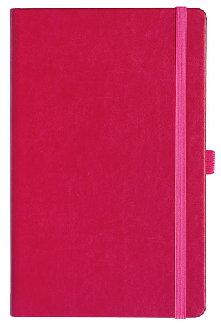 Notizbuch Style Medium im Format 13x21cm, Inhalt liniert, Einband Slinky in der Farbe Pink