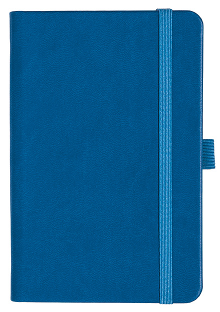 Notizbuch Style Small im Format 9x14cm, Inhalt blanco, Einband Slinky in der Farbe Azure