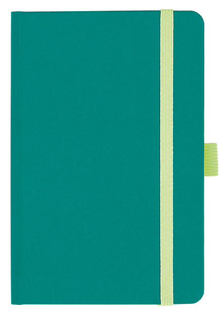 Notizbuch Style Small im Format 9x14cm, Inhalt kariert, Einband Fancy in der Farbe Laguna