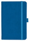 Notizbuch Style Small im Format 9x14cm, Inhalt kariert, Einband Slinky in der Farbe Azure